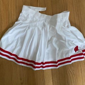 Wisconsin Badgers pleated tennis skirt